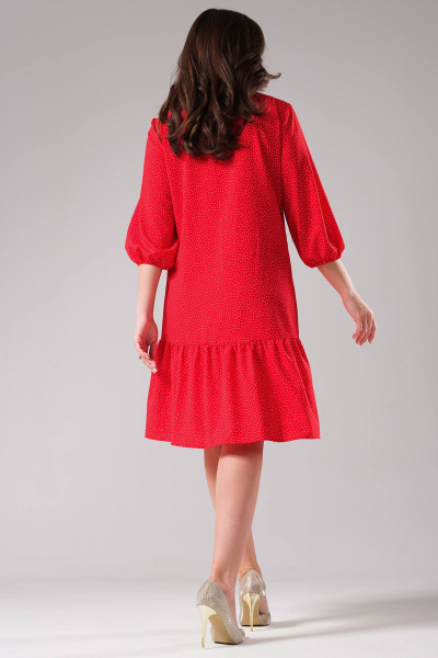 Платье свободного силуэта с воланом из текстиля Avanti 1622 - фото 3