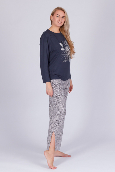 Брюки и джемпер из вискозы и трикотажа для круглый год Belarusachka РС5745 графит/барс - фото 3