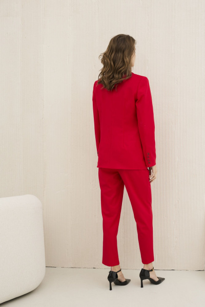 Брюки, жакет DAVA 2211 красный - фото 2