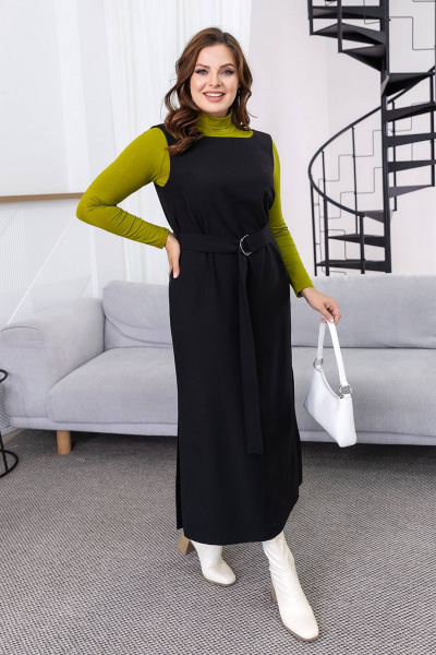 Сарафан Daloria 1991 черный - фото 3