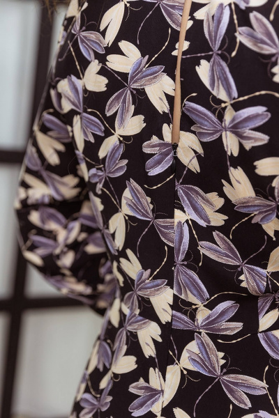 Платье Daloria 2040 черный-бежевый - фото 8