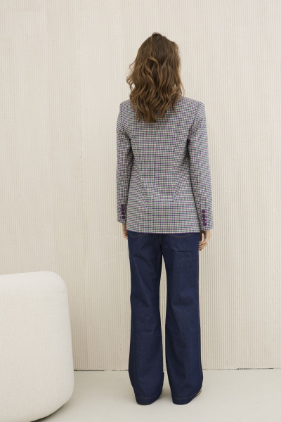 Жакет DAVA 3131 зеленый_лиловый - фото 7