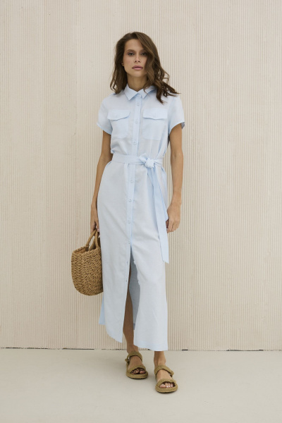 Платье DAVA 158 голубой - фото 4