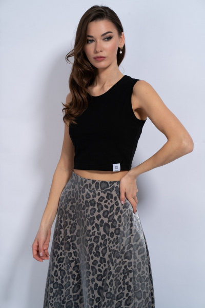 Длинная юбка из атласа с потайной молнией и элегантным силуэтом Kivviwear 4163.02 - фото 15