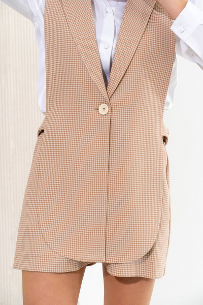 Жилет, рубашка, шорты Luna 146 пье-де-пуль_белый - фото 5