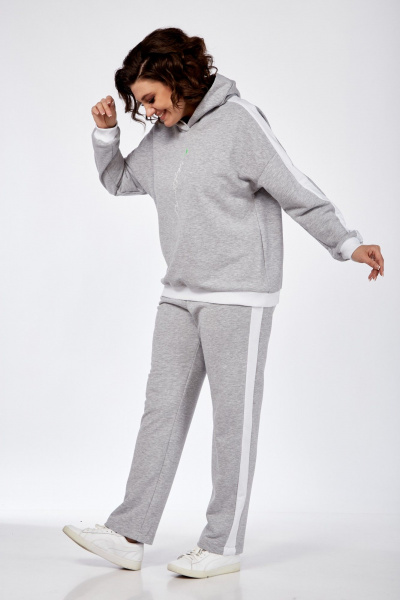 Брюки, жилет, худи Диомант 1917 серый_меланж - фото 5