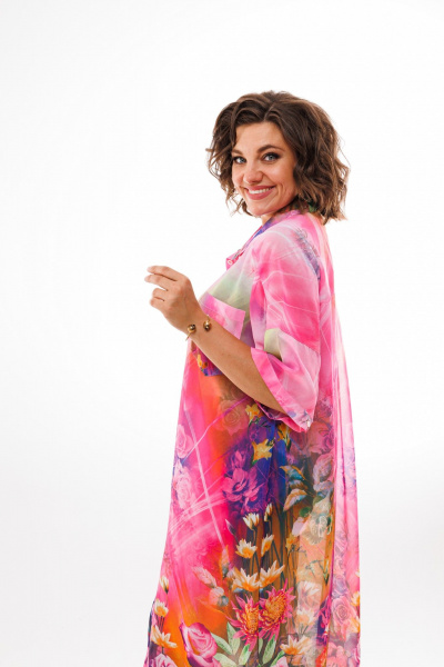 Блуза, брюки, рубашка Anelli 858 цветы - фото 3