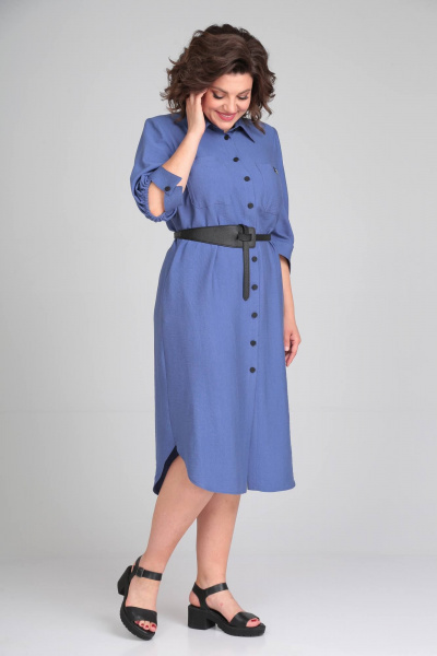 Платье Rishelie 928 синий - фото 2