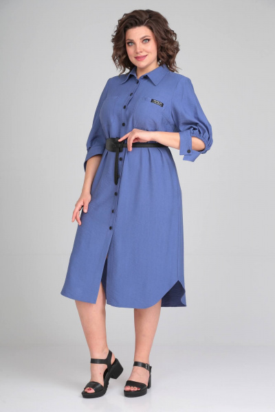 Платье Rishelie 928 синий - фото 1