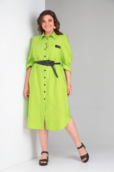 Платье Rishelie 928 салатовый - фото 3
