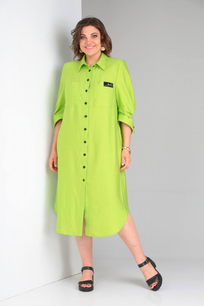 Платье Rishelie 928 салатовый - фото 1