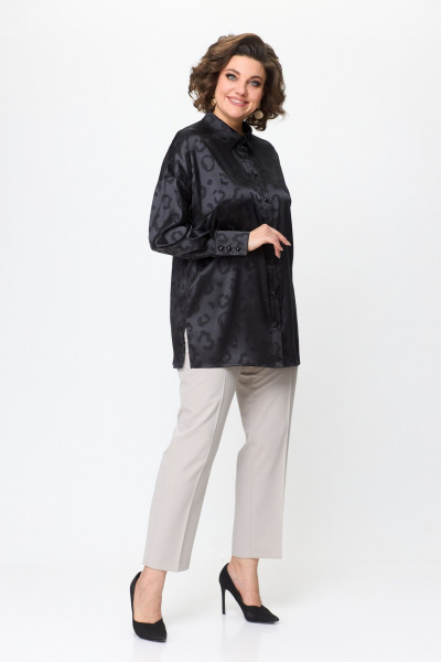 Блуза ANASTASIA MAK 1143 черный - фото 8