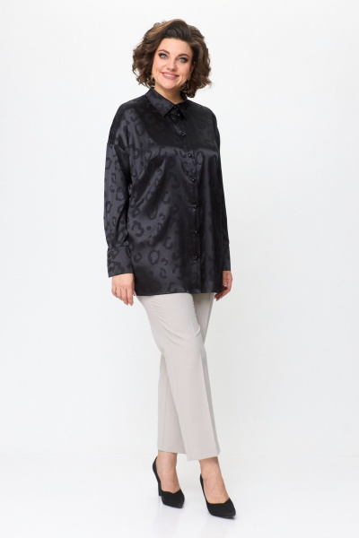 Блуза ANASTASIA MAK 1143 черный - фото 7