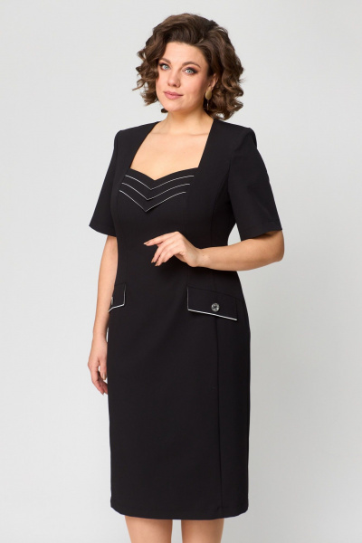 Платье ANASTASIA MAK 1164 черный - фото 7