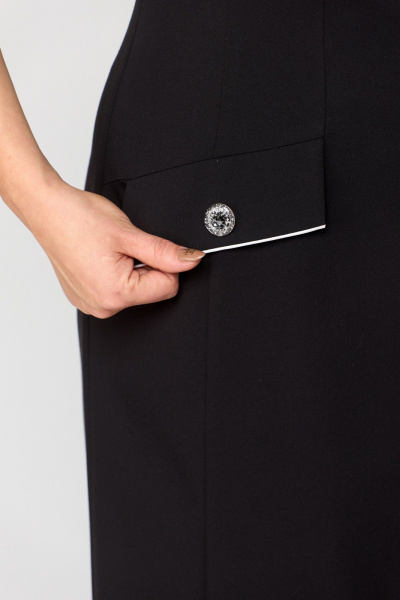 Платье ANASTASIA MAK 1164 черный - фото 11