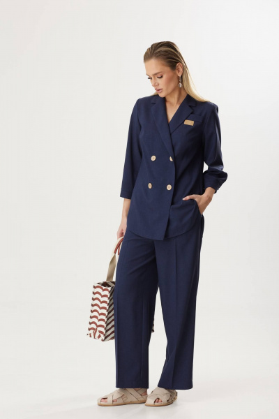 Брюки, жакет Твой имидж 1820 син - фото 7