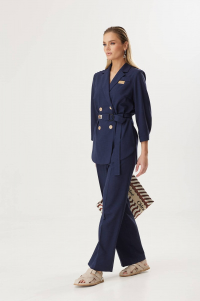 Брюки, жакет Твой имидж 1820 син - фото 5