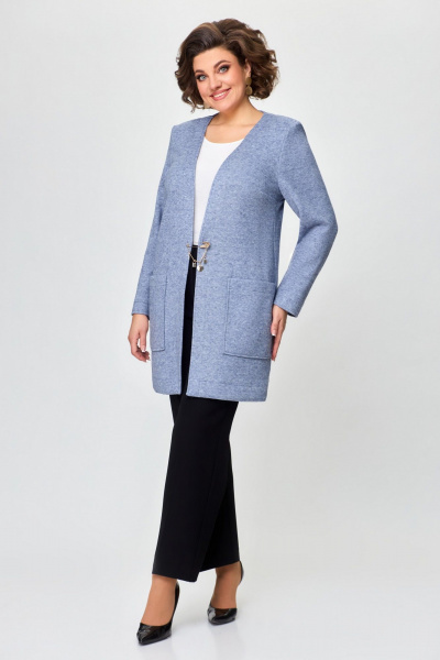 Кардиган DaLi 2348 серо-голубой - фото 2