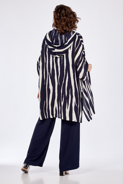 Летний 3-метровый комплект: брюки, топ и шазюбль из шифона Jurimex 3091 - фото 4