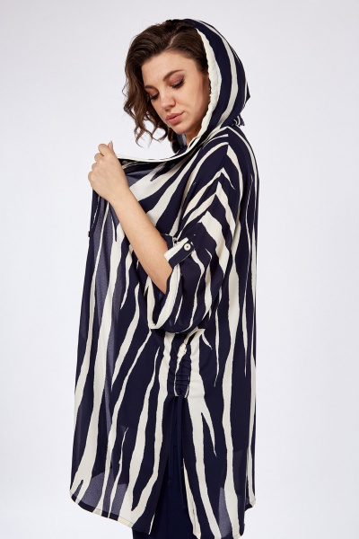 Летний 3-метровый комплект: брюки, топ и шазюбль из шифона Jurimex 3091 - фото 6