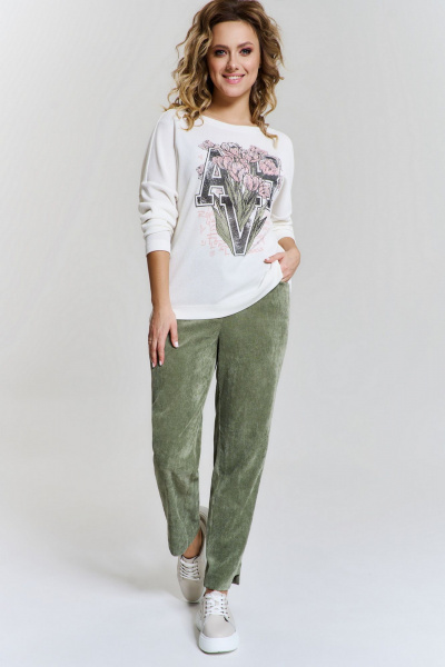 Джемпер AVE RARA 2177 экрю - фото 5