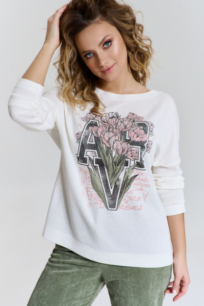 Джемпер AVE RARA 2177 экрю - фото 1