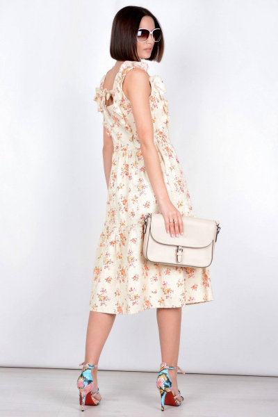 Платье Patriciа F15193 молочный,красный - фото 2