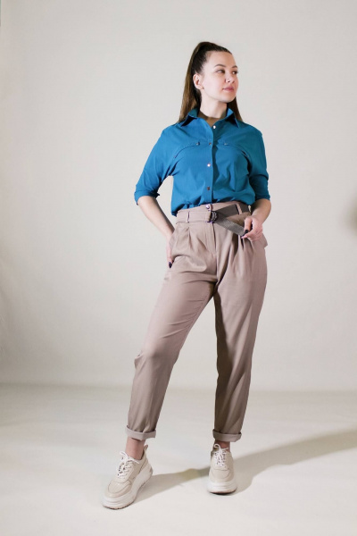 Брюки Arisha 9037 мокко - фото 6