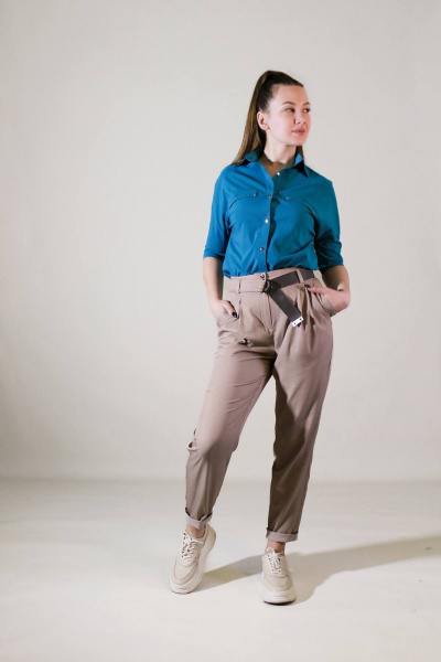 Брюки Arisha 9037 мокко - фото 5