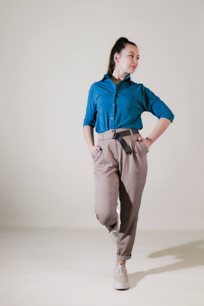 Брюки Arisha 9037 мокко - фото 3