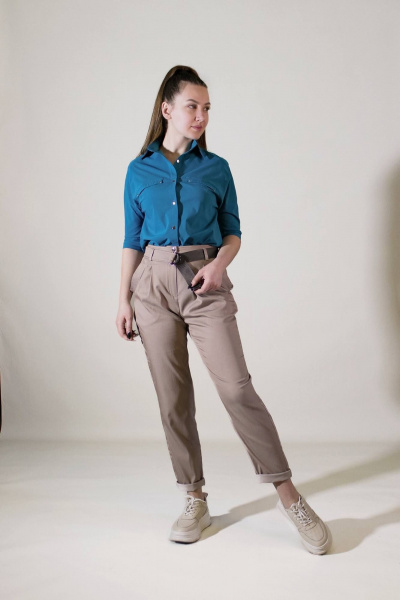 Брюки Arisha 9037 мокко - фото 2