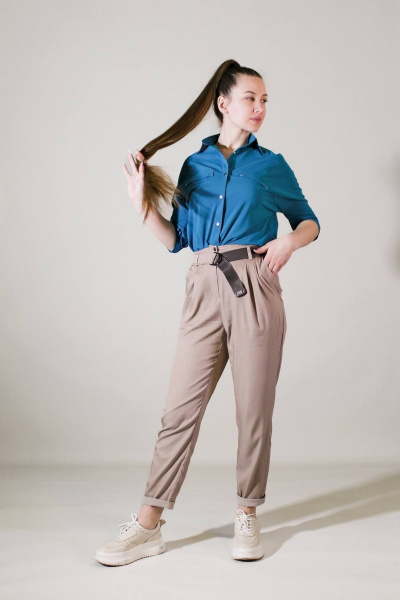 Брюки Arisha 9037 мокко - фото 1