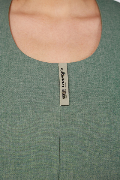 Платье летнее асимметричное из лен-вишер с разрезами Algranda А3976-4 - фото 8