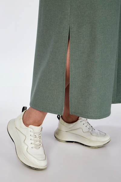 Платье летнее асимметричное из лен-вишер с разрезами Algranda А3976-4 - фото 9