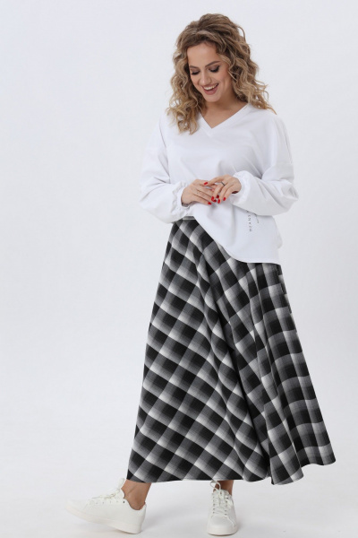 Юбка в пол трапеция из летучей ткани с карманами Angelina & Сo 974 - фото 9