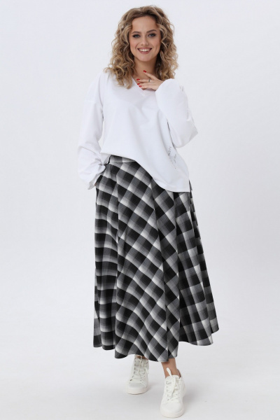 Юбка в пол трапеция из летучей ткани с карманами Angelina & Сo 974 - фото 8