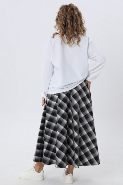 Комплект из джемпера и юбки полосатый прямого кроя Angelina & Сo 975 - фото 5