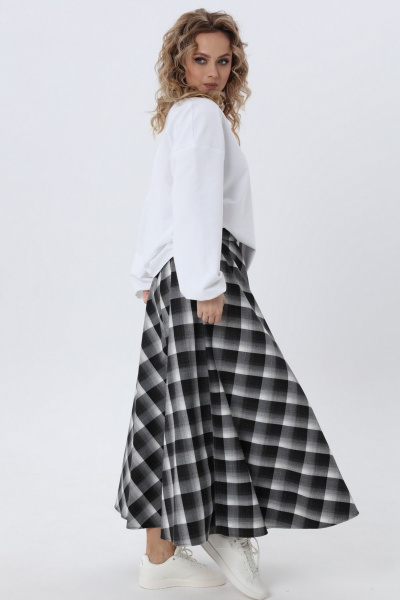 Комплект из джемпера и юбки полосатый прямого кроя Angelina & Сo 975 - фото 2