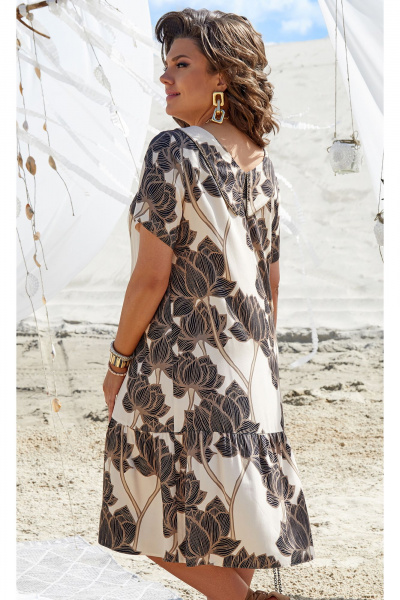 Платье Vittoria Queen 21013  шоколад-молочный - фото 2