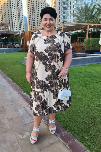 Платье Vittoria Queen 21013  шоколад-молочный - фото 6