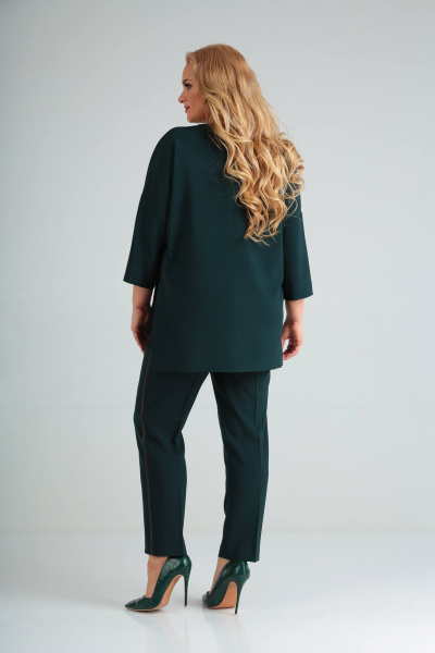 Брюки и свитшот из текстиля с разрезами SVT-fashion 549 зел - фото 3