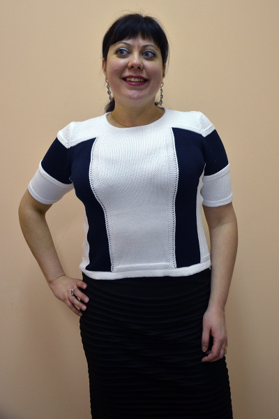 Джемпер из вязаного трикотажа с шерстью Gallant Touch 16325 - фото 1