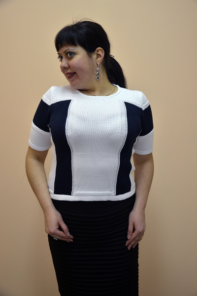 Джемпер из вязаного трикотажа с шерстью Gallant Touch 16325 - фото 2