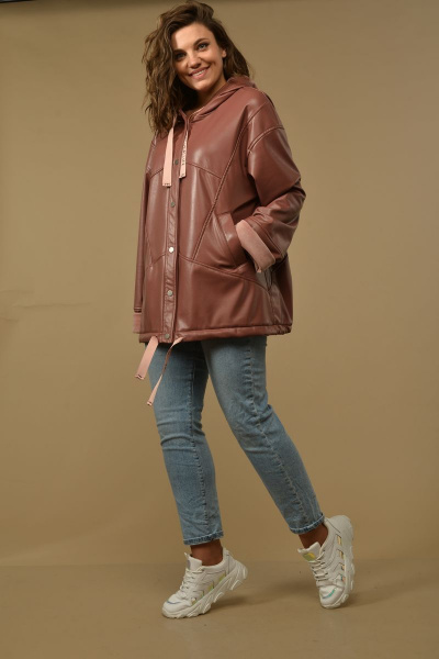 Куртка Диомант 1536 пудра - фото 6