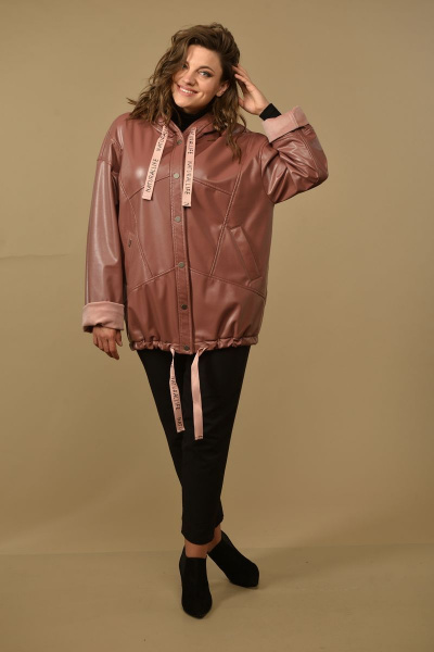 Куртка Диомант 1536 пудра - фото 3