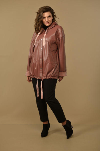 Куртка Диомант 1536 пудра - фото 2