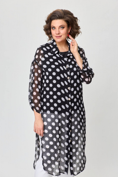 Блуза, брюки, рубашка Solomeya Lux 963 белый - фото 6