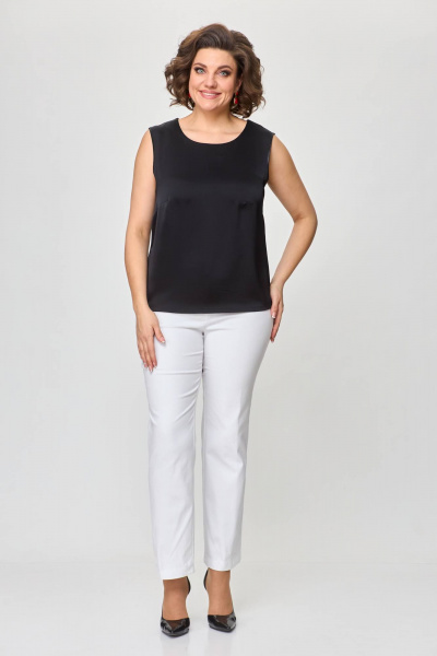 Блуза, брюки, рубашка Solomeya Lux 963 белый - фото 3