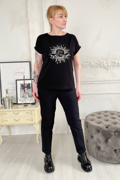 Джемпер Rumoda 2195 черный - фото 4