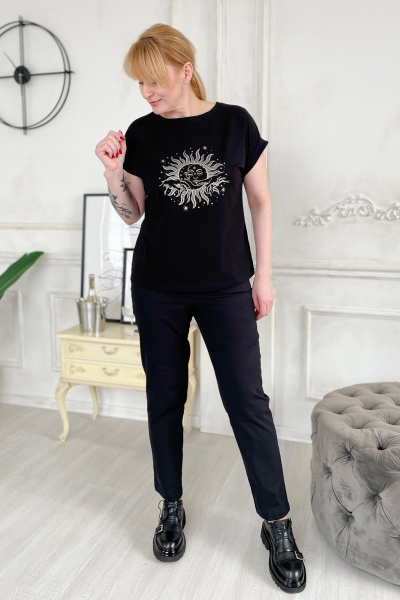 Джемпер Rumoda 2195 черный - фото 3